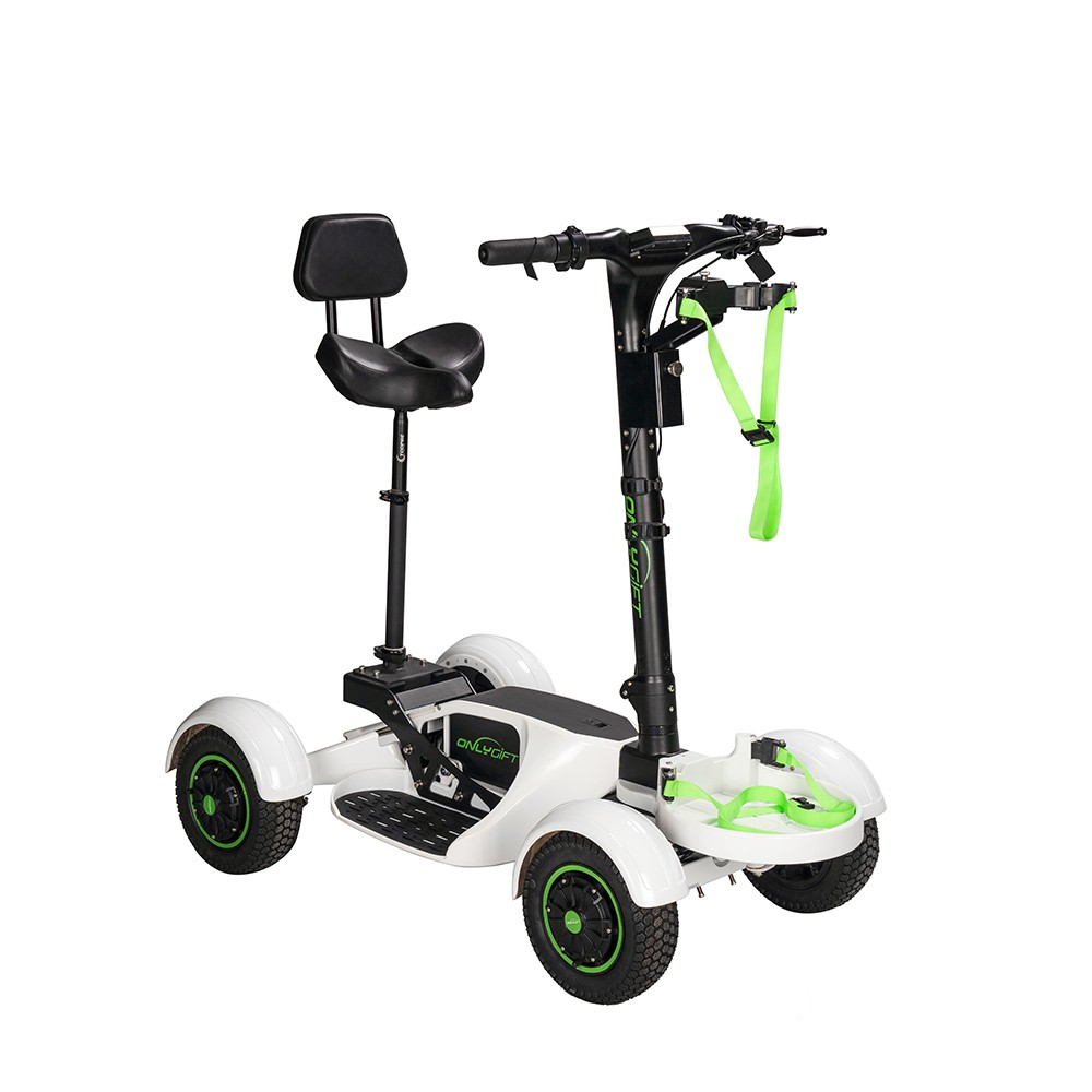 2026 New Version Portable Four Wheeler Aluminum Alloy Electric Golf Scooter Cart Skateboard