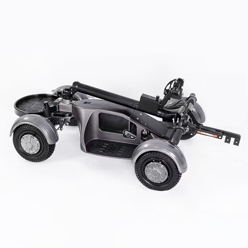 2026 New Version Portable Four Wheeler Aluminum Alloy Electric Golf Scooter Cart Skateboard